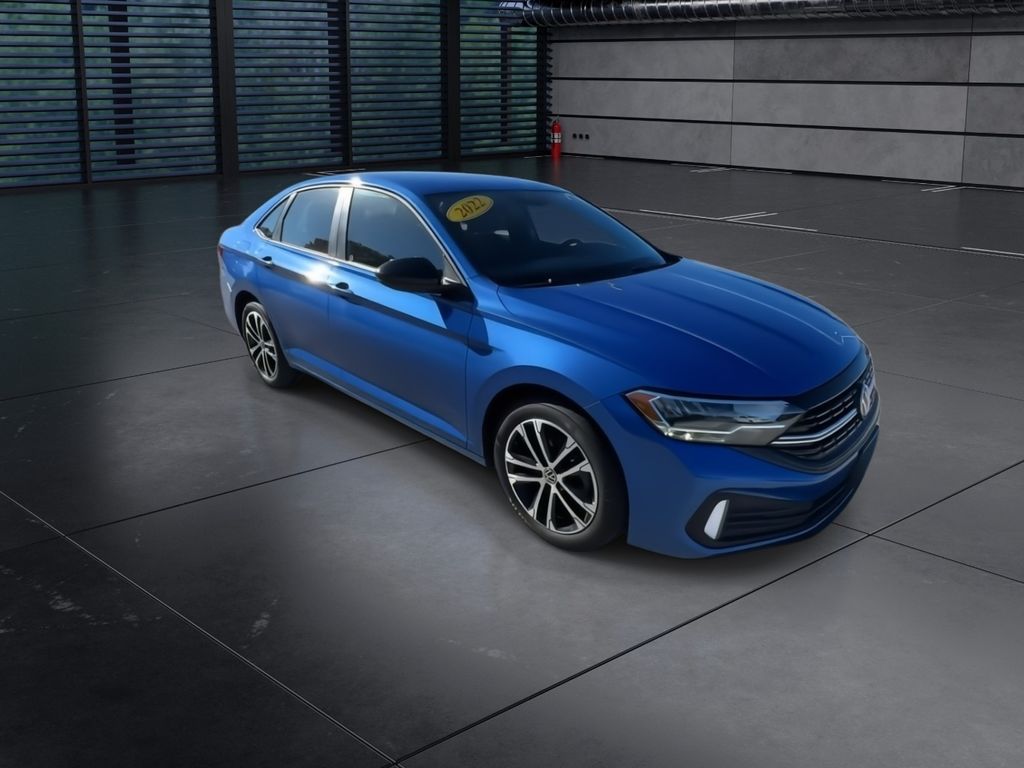 Used 2022 Volkswagen Jetta Sport with VIN 3VWBM7BUXNM011739 for sale in Chesterton, IN