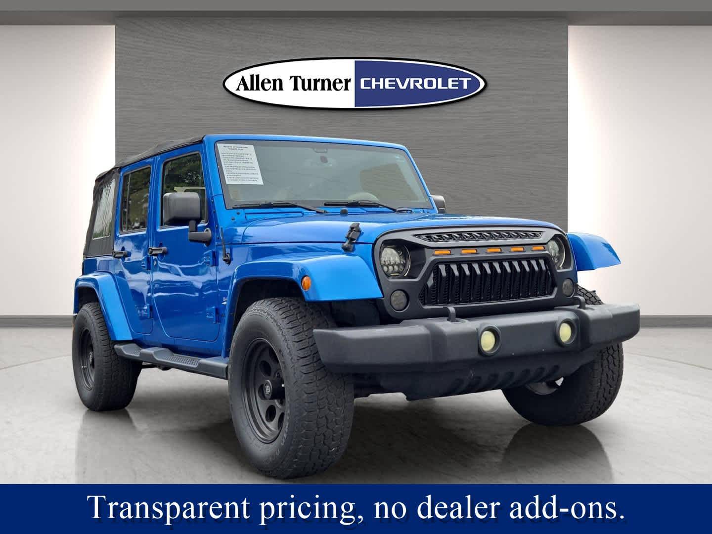 Used 2016 Jeep Wrangler Unlimited Sahara with VIN 1C4BJWEG5GL286077 for sale in Auburn, AL