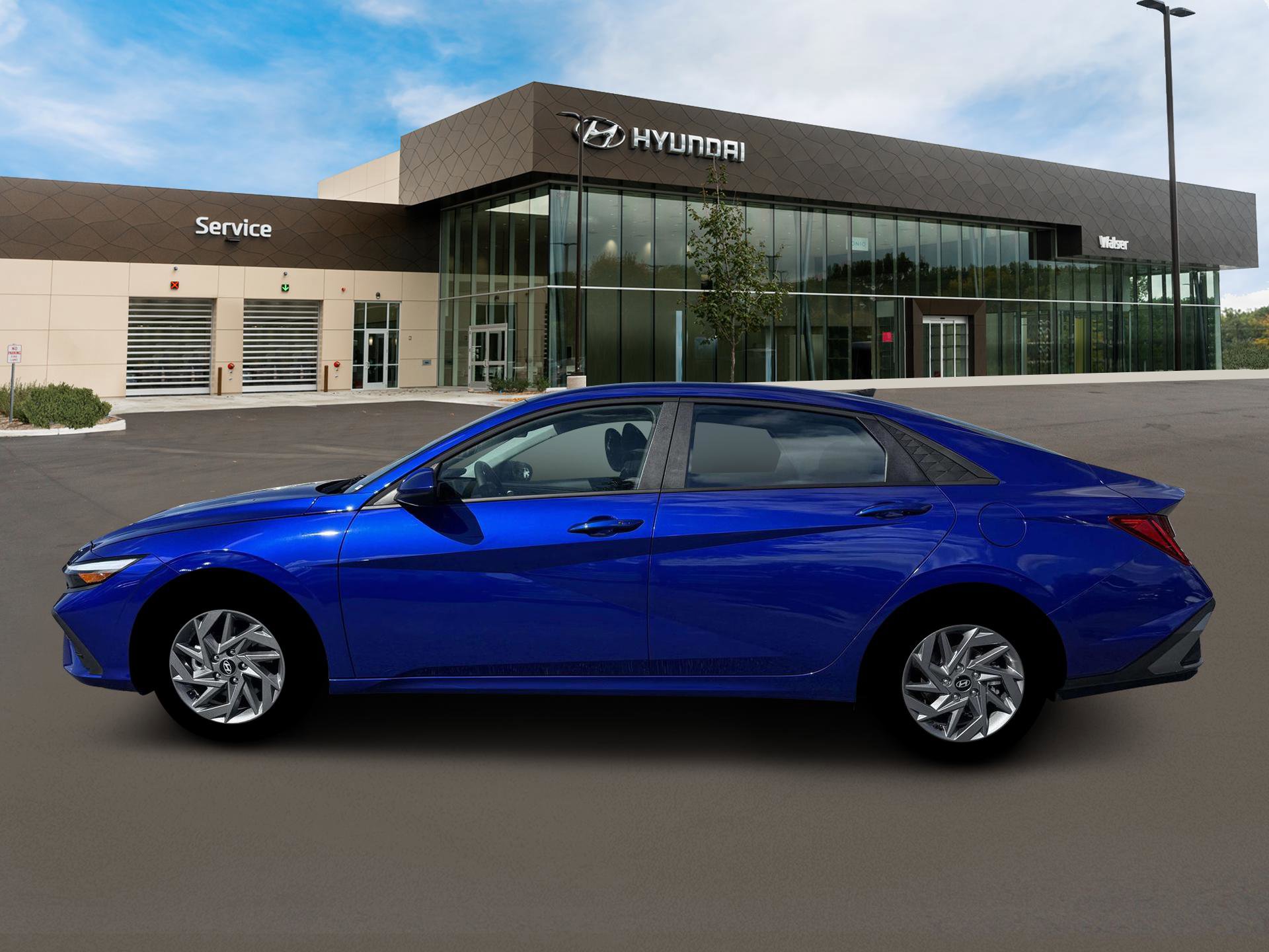 2026 Hyundai Elantra Hybrid Blue photo 3