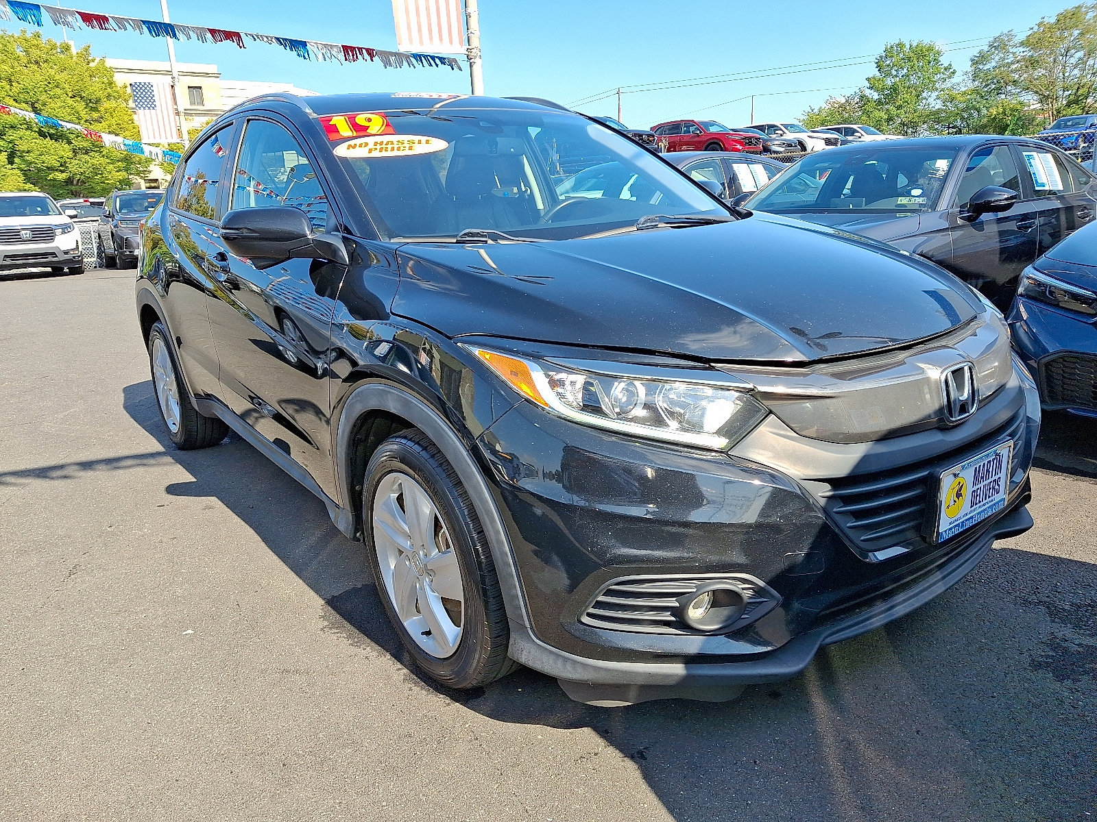 Used 2019 Honda HR-V EX-L with VIN 3CZRU6H70KM706329 for sale in Ardmore, PA