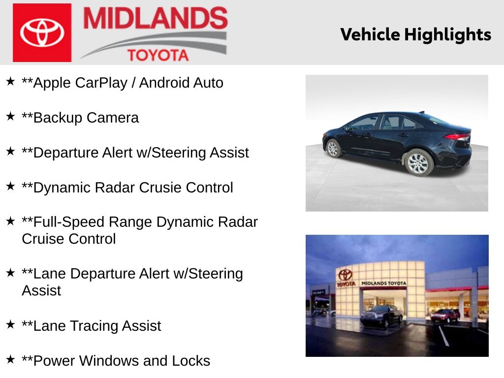 Used 2024 Toyota Corolla LE with VIN 5YFB4MDE0RP112679 for sale in Northfield, Minnesota