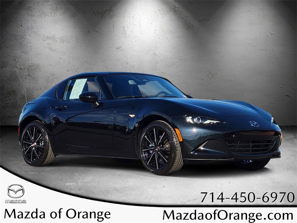New 2025 Mazda MX-5 Miata RF Grand Touring CONVERTIBLE in Orange