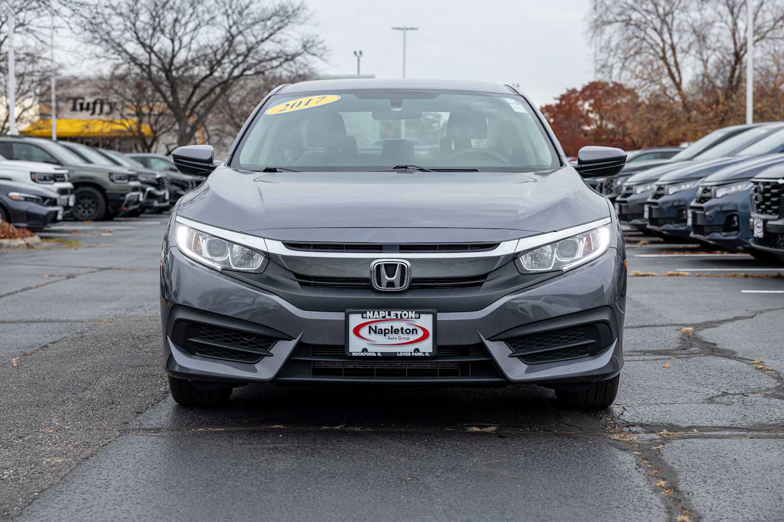 Used 2017 Honda Civic LX with VIN 19XFC2F55HE072329 for sale in Rockford, IL