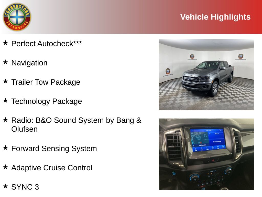 Used 2022 Ford Ranger Lariat with VIN 1FTER4FH7NLD49260 for sale in Elk River, Minnesota