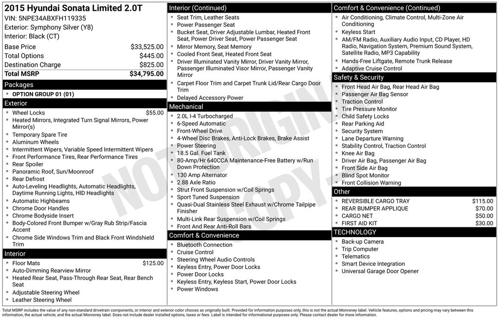 2015 Hyundai Sonata Limited's photo