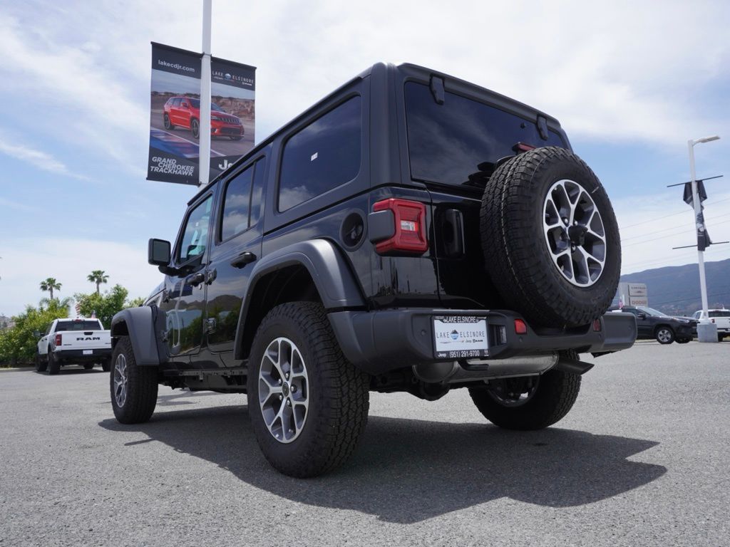New 2024 Black Clear-Coat Exterior Paint Jeep 4-Door Sport S image 5