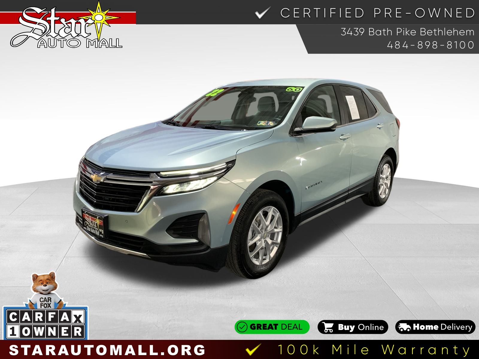 Used 2022 Blue Chevrolet LT image 1