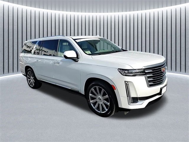 Used 2021 Crystal White Tricoat Cadillac Premium Luxury Platinum image 1