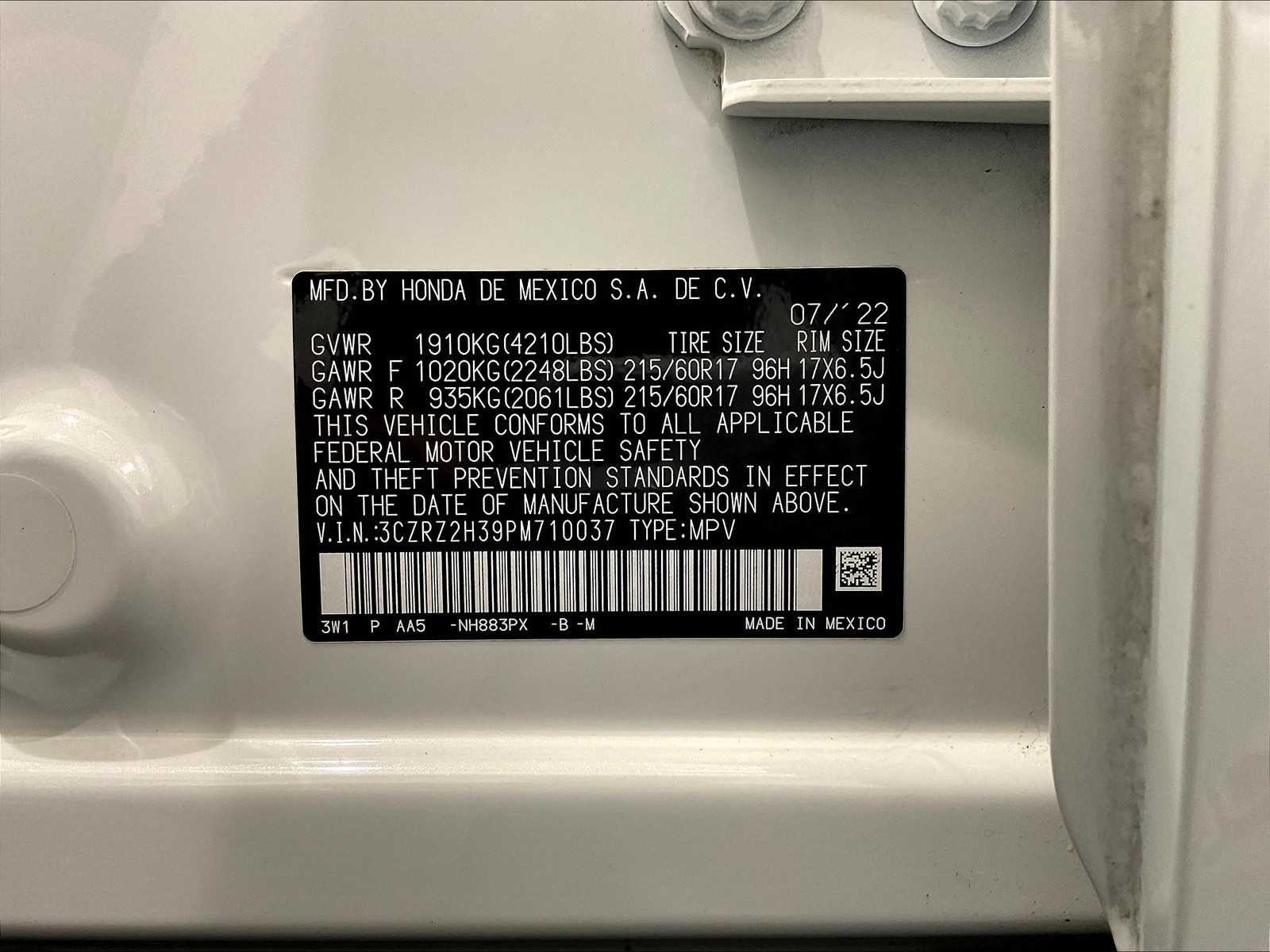 2023 Honda HR-V LX photo 29