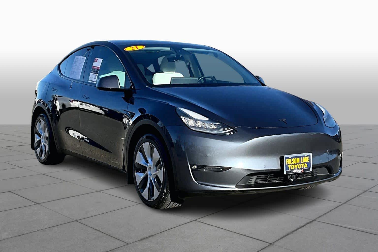 Used 2021 Tesla Model Y Long Range with VIN 5YJYGDEEXMF179391 for sale in Folsom, CA