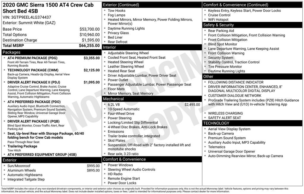 2020 GMC Sierra Work Truck's photo
