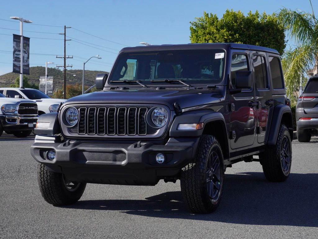 New 2026 Granite Crystal Metallic Clear-Coat Exterior Paint Jeep 4-Door Sport S image 8