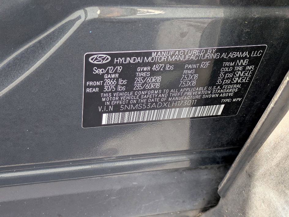 2020 Hyundai Santa Fe Limited photo 42
