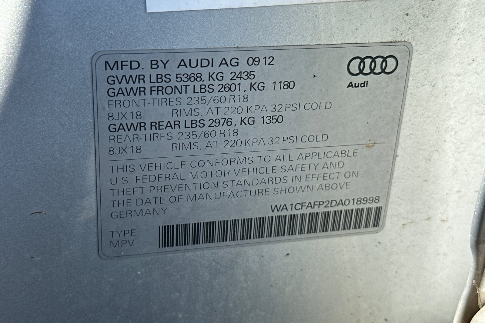 2013 Audi Q5 2.0T Premium photo 10