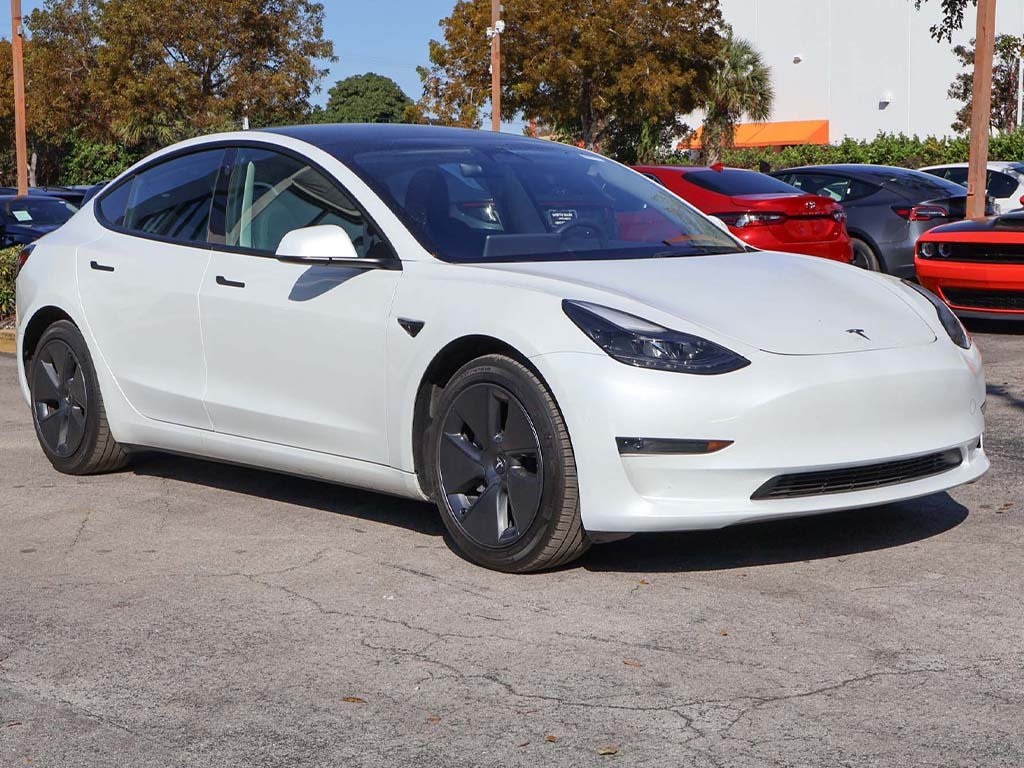 Used 2023 Tesla Model 3 Base with VIN 5YJ3E1EA3PF558846 for sale in Miami, FL
