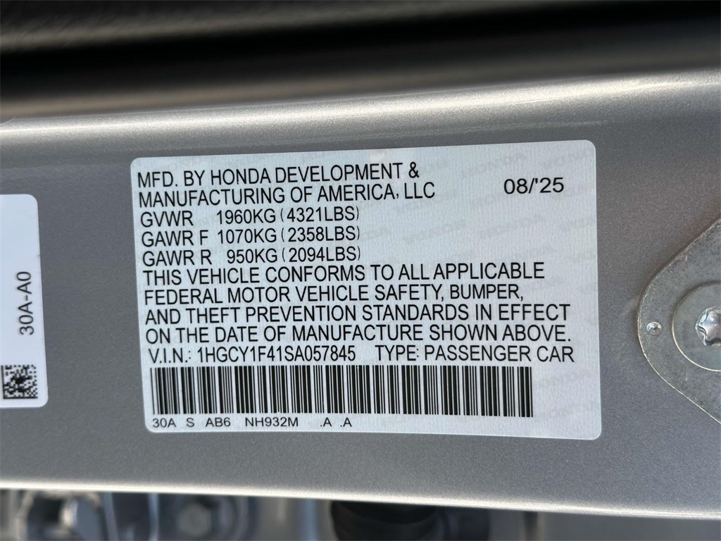 2025 Honda Accord SE photo 23
