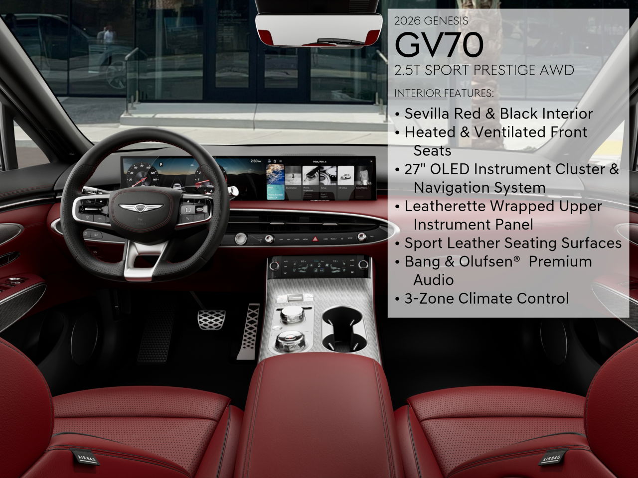 2026 Genesis GV70 2.5T Sport Prestige photo 13
