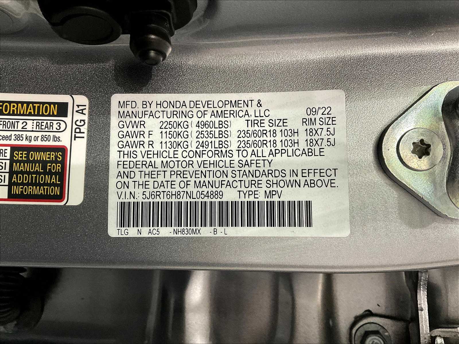 2022 Honda CR-V Hybrid EX-L photo 34