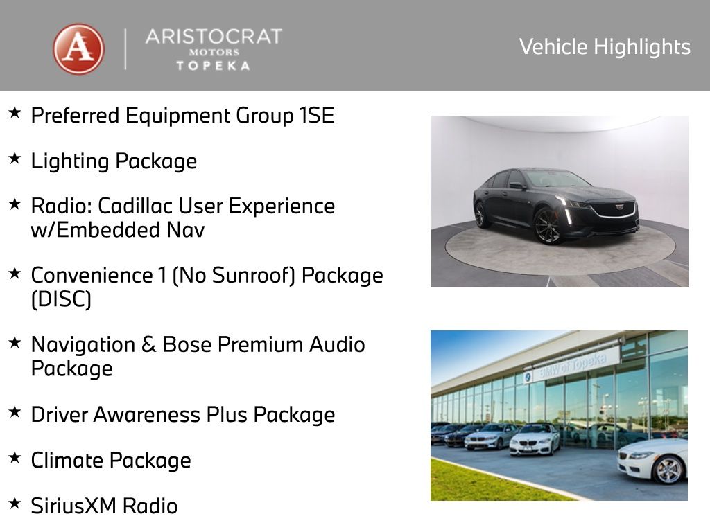 Used 2020 Cadillac CT5 Sport with VIN 1G6DP5RK2L0119769 for sale in Kansas City