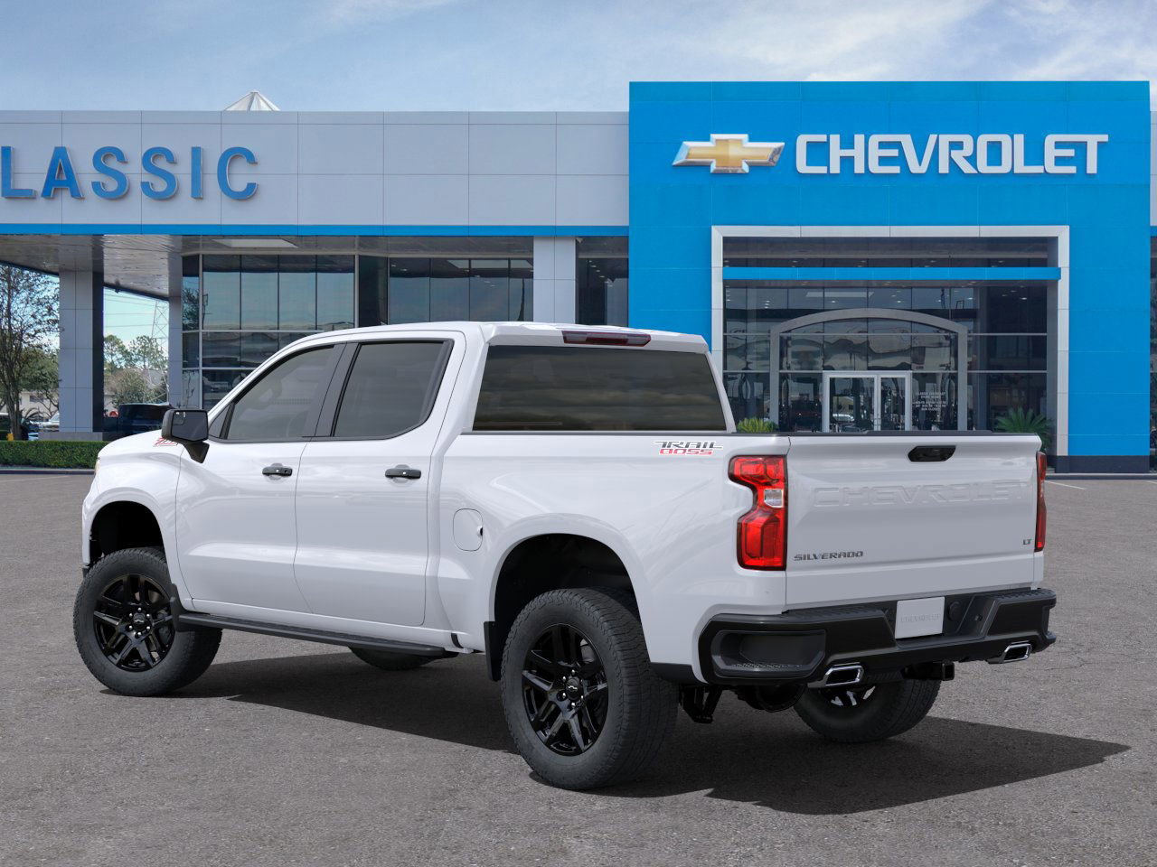 2025 Chevrolet Silverado 1500 LT Trail Boss White at Classic Elite Chevrolet Sugar Land