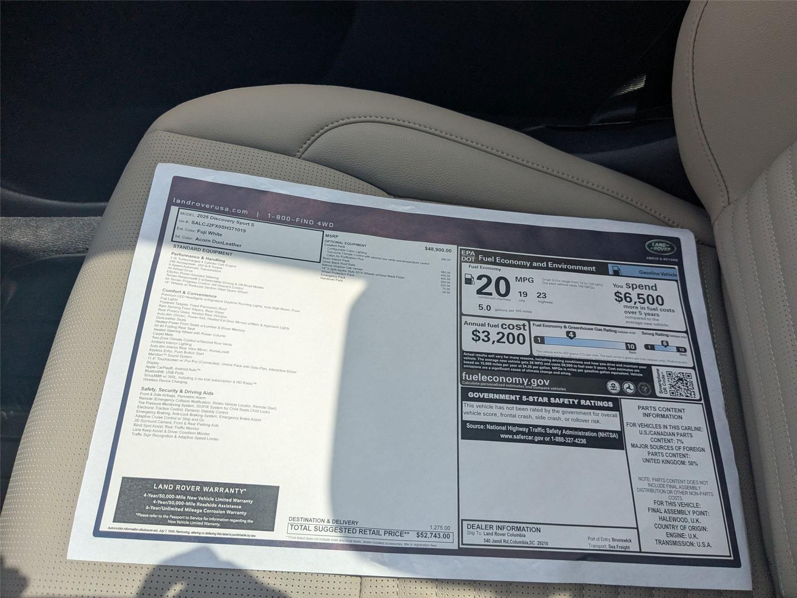 2025 Land Rover Discovery Sport S photo 28