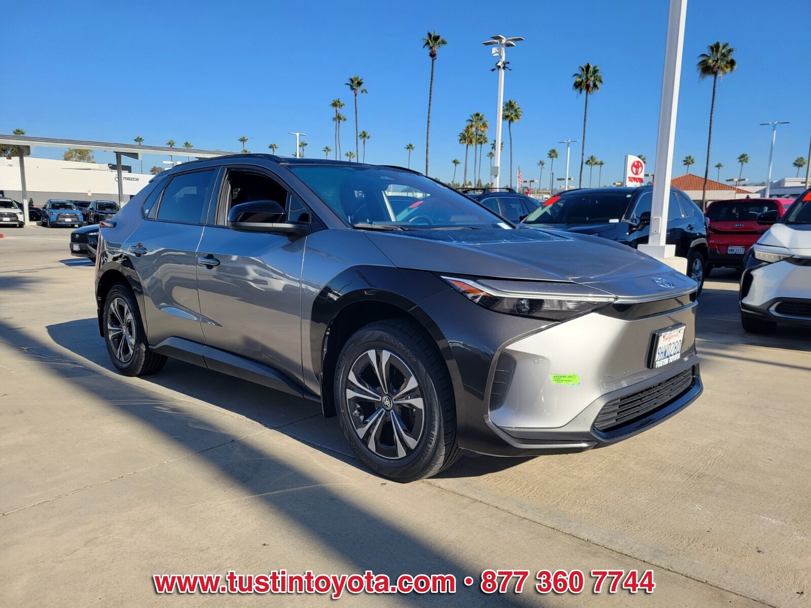 Certified 2023 Toyota bZ4X XLE with VIN JTMAAAAAXPA017178 for sale in Tustin, CA