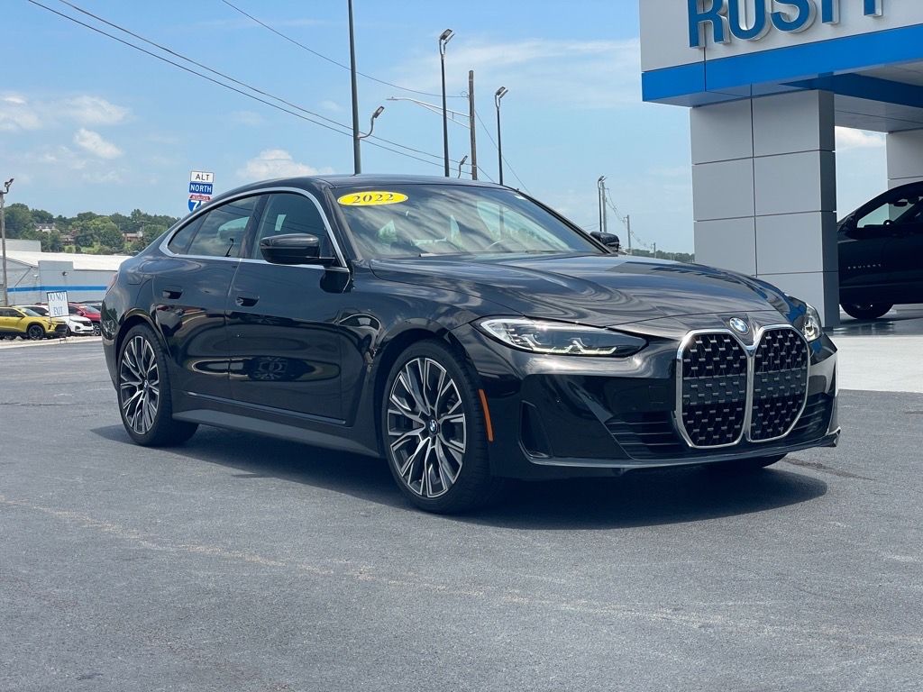 Used 2022 Black Sapphire Metallic BMW 430i image 1