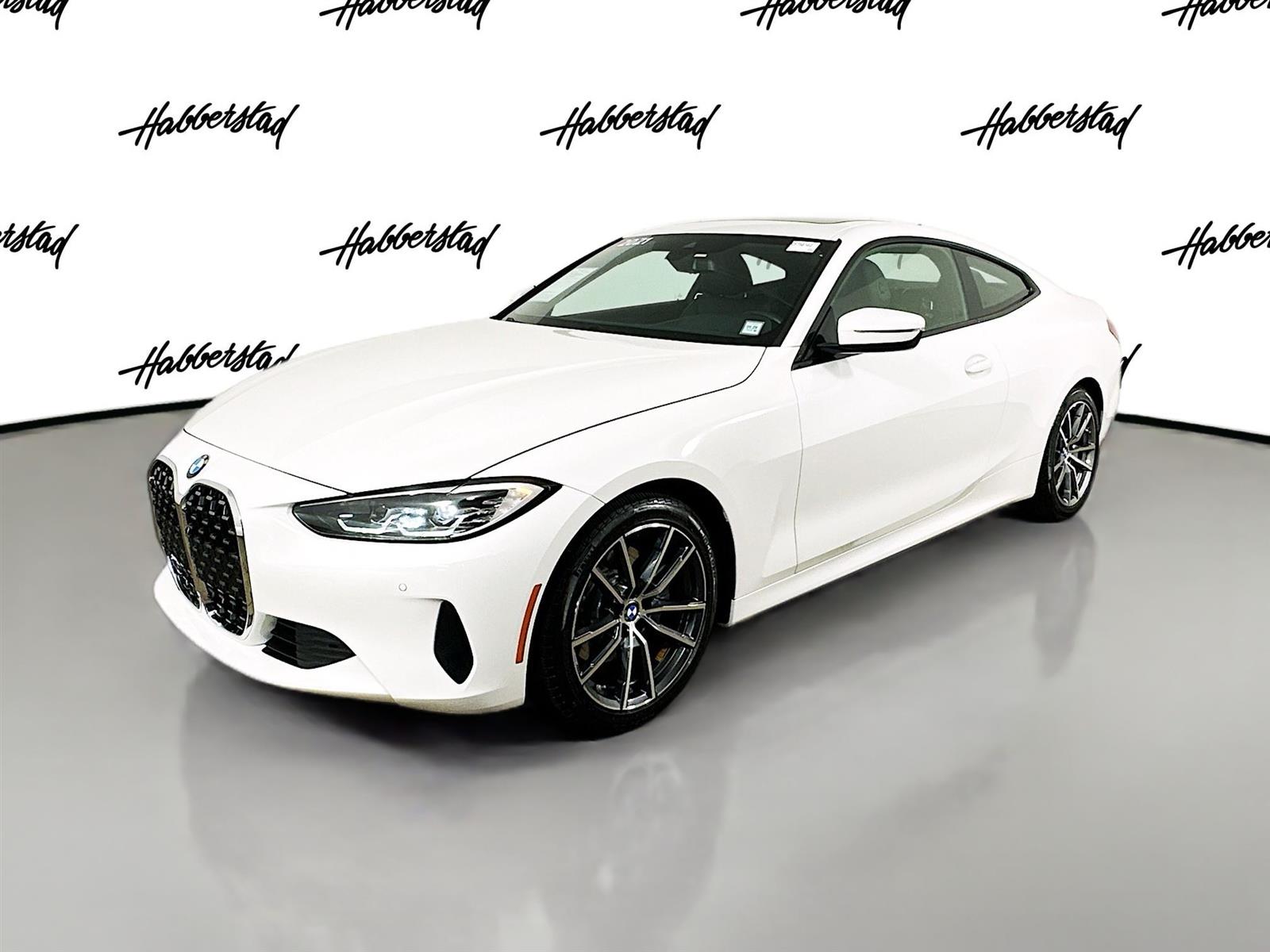 Certified Used 2021 Alpine White BMW 430i xDrive image 1