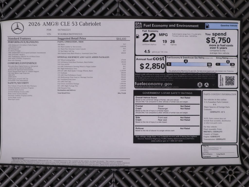 2026 Mercedes Benz CLE AMG 53 4MATIC photo 17