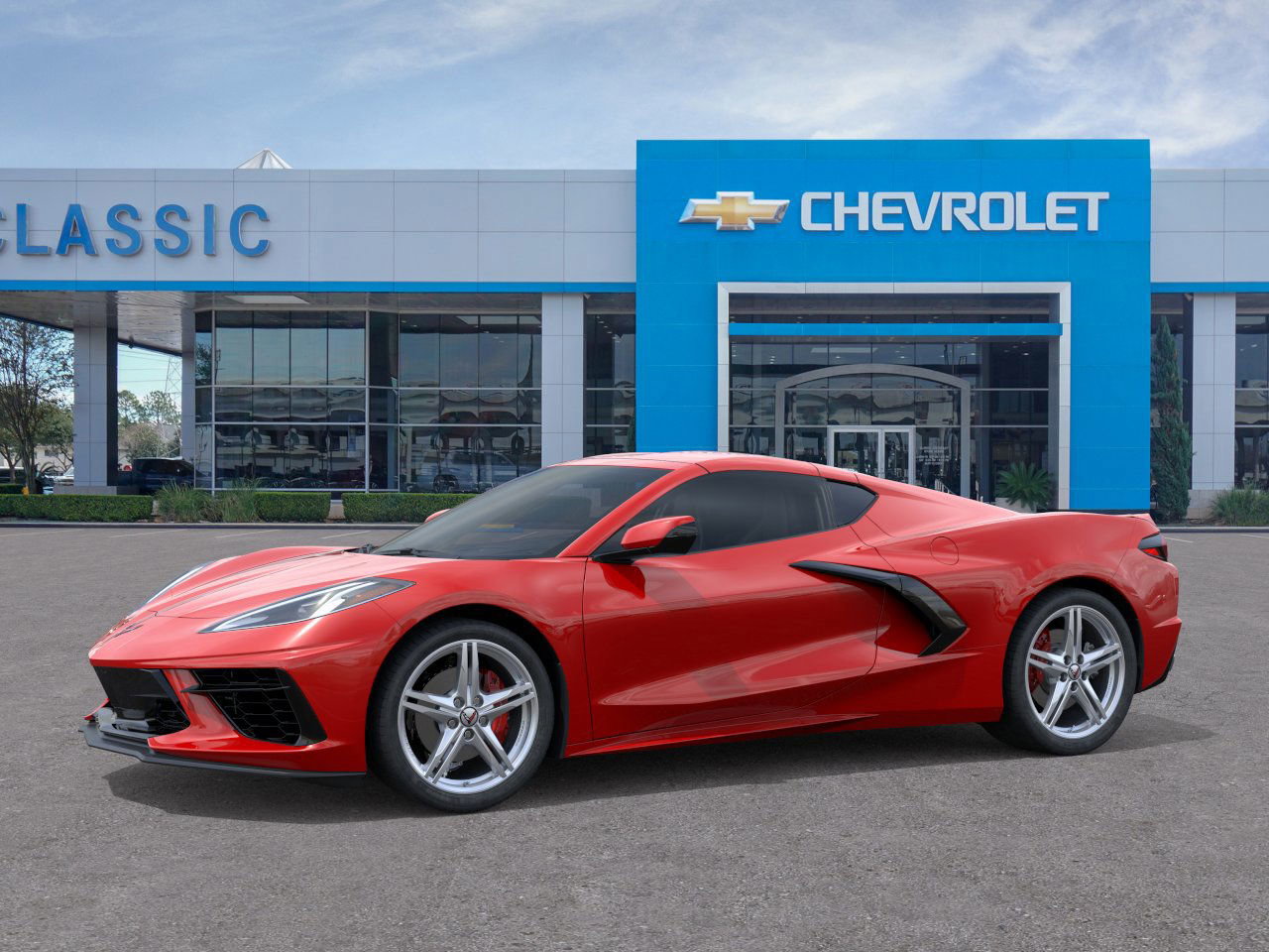 2026 Chevrolet Corvette Stingray 1LT Red at Classic Elite Chevrolet Hwy 6