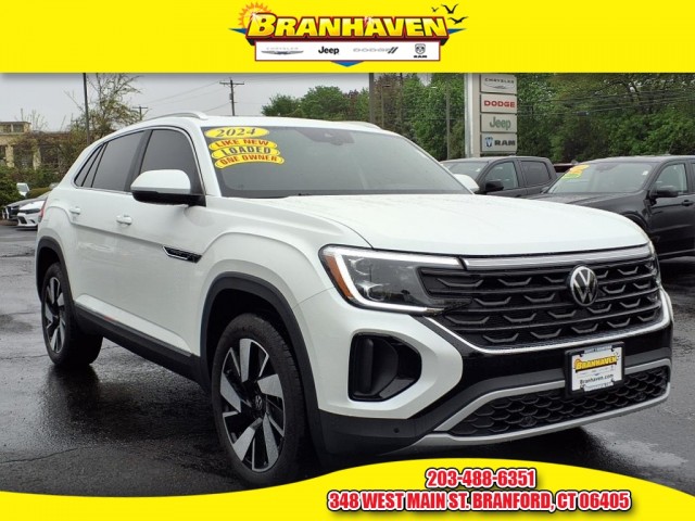 USED 2024 VOLKSWAGEN ATLAS CROSS SPORT 2.0T SEL WITH NAVIGATION & AWD