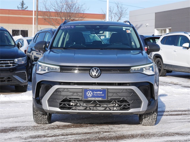 Certified 2025 Volkswagen Taos S with VIN 3VV8C7B22SM010063 for sale in Inver Grove Heights, Minnesota