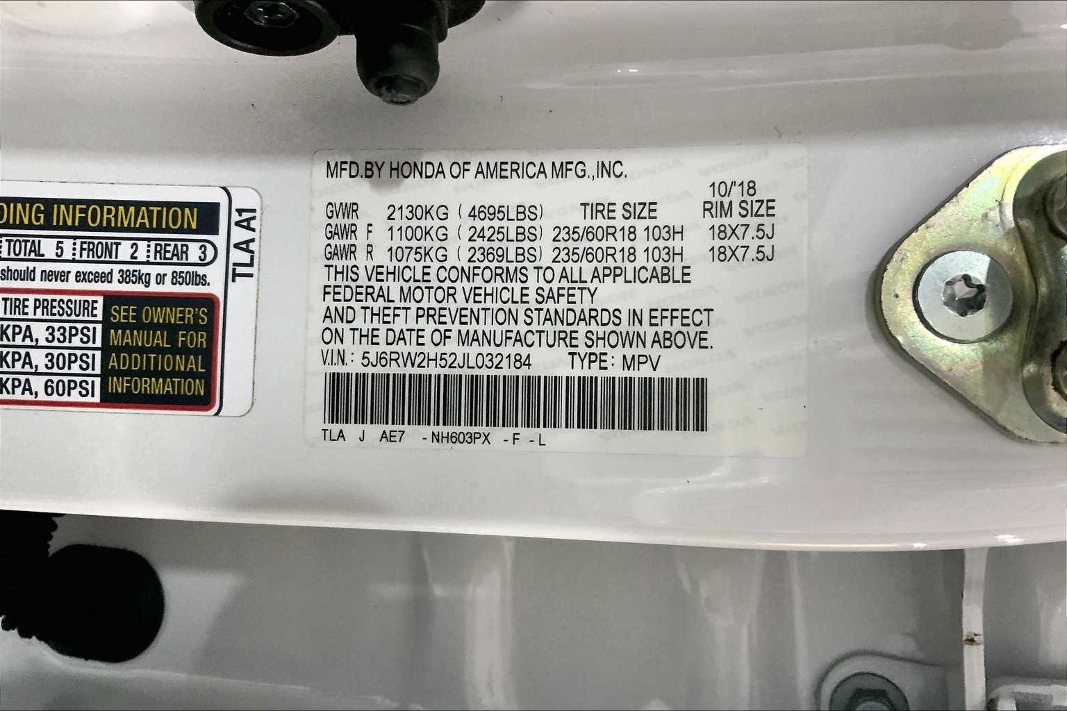 2018 Honda CR-V EX photo 33