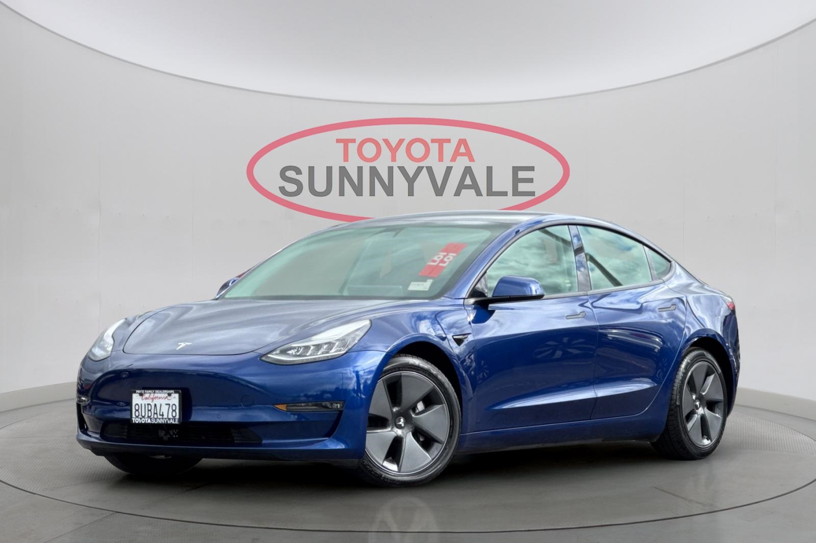 Used 2021 Tesla Model 3 Base with VIN 5YJ3E1EBXMF858159 for sale in Sunnyvale, CA
