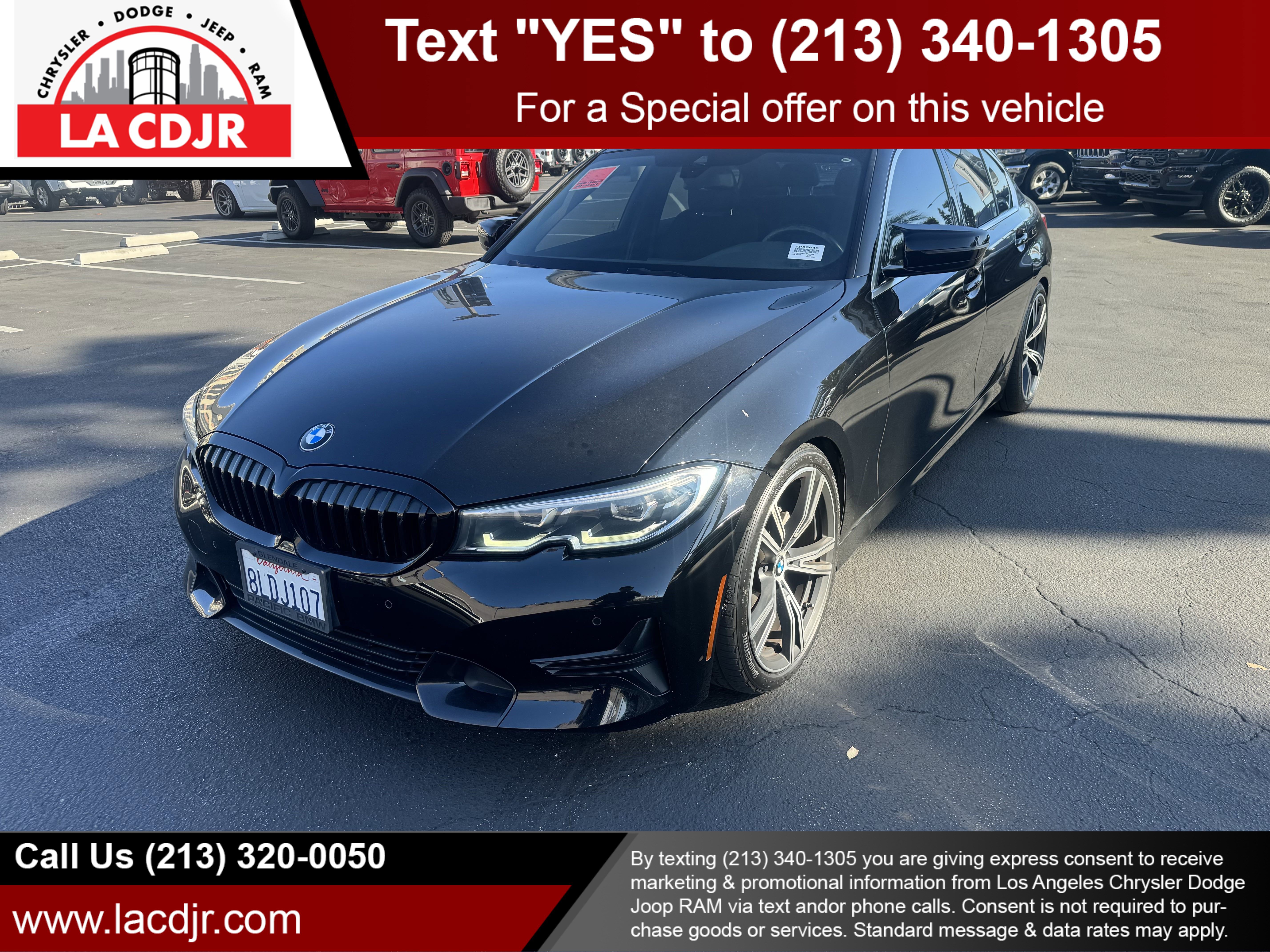 Used 2019 Jet Black BMW 330i image 1