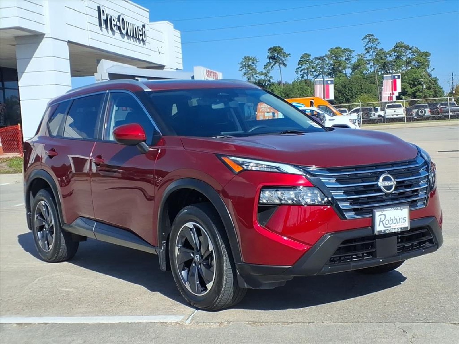 2024 Nissan Rogue SV Red at Robbins Nissan