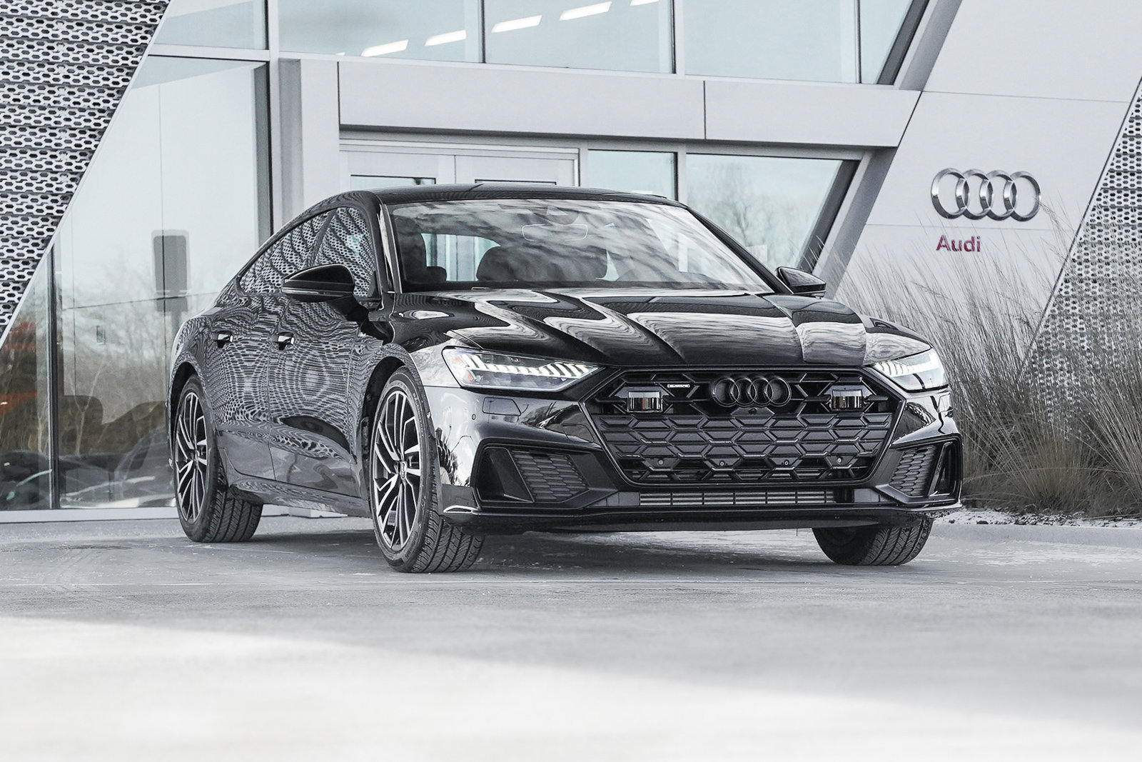 New 2025 Mythos Black Metallic Audi Premium Plus image 1
