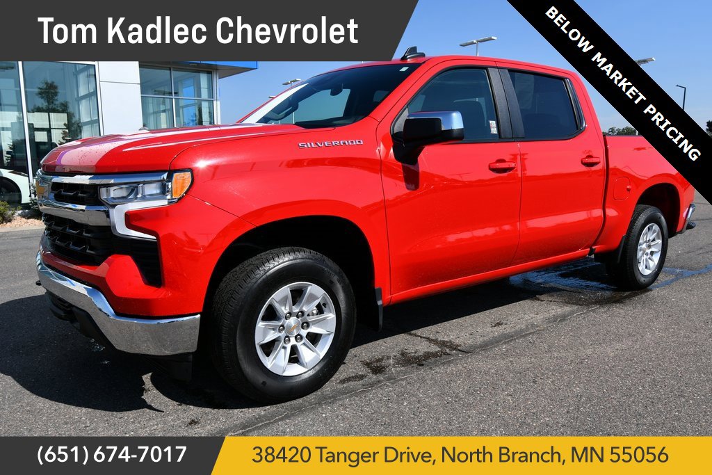 Certified 2025 Chevrolet Silverado 1500 LT with VIN 1GCUKDED1SZ132066 for sale in North Branch, Minnesota