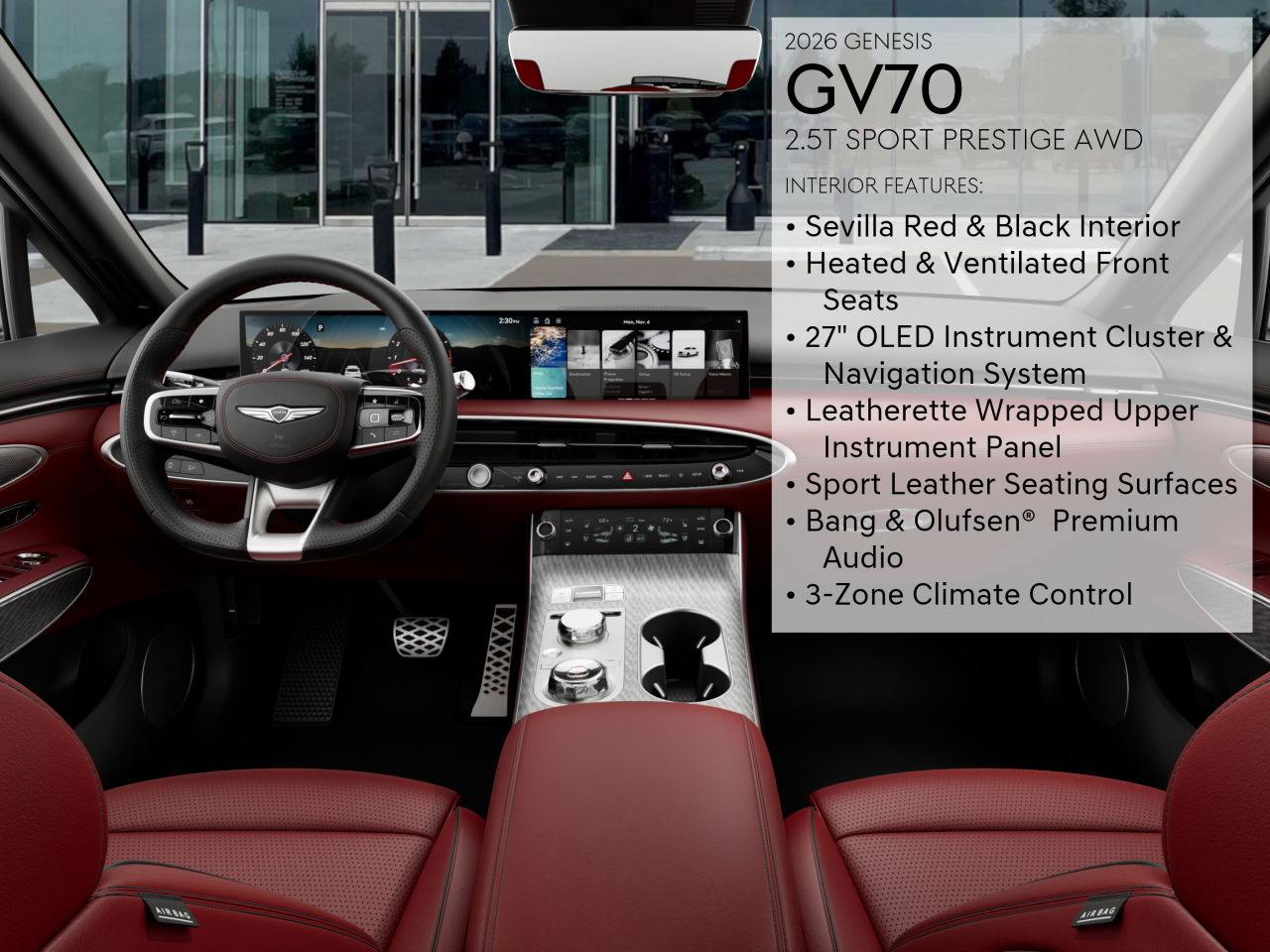 2026 Genesis GV70 2.5T Sport Prestige photo 14