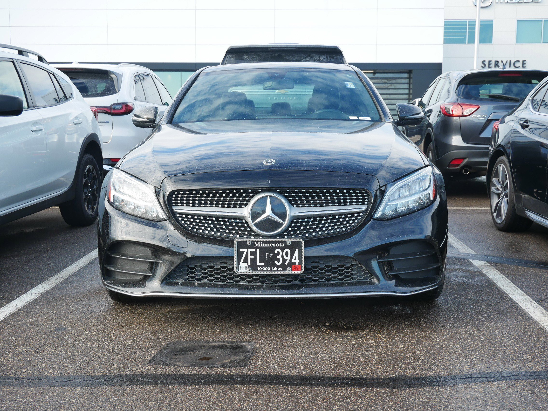 Used 2021 Mercedes-Benz C-Class Sedan C300 with VIN W1KWF8EB9MR639647 for sale in Brooklyn Center, Minnesota