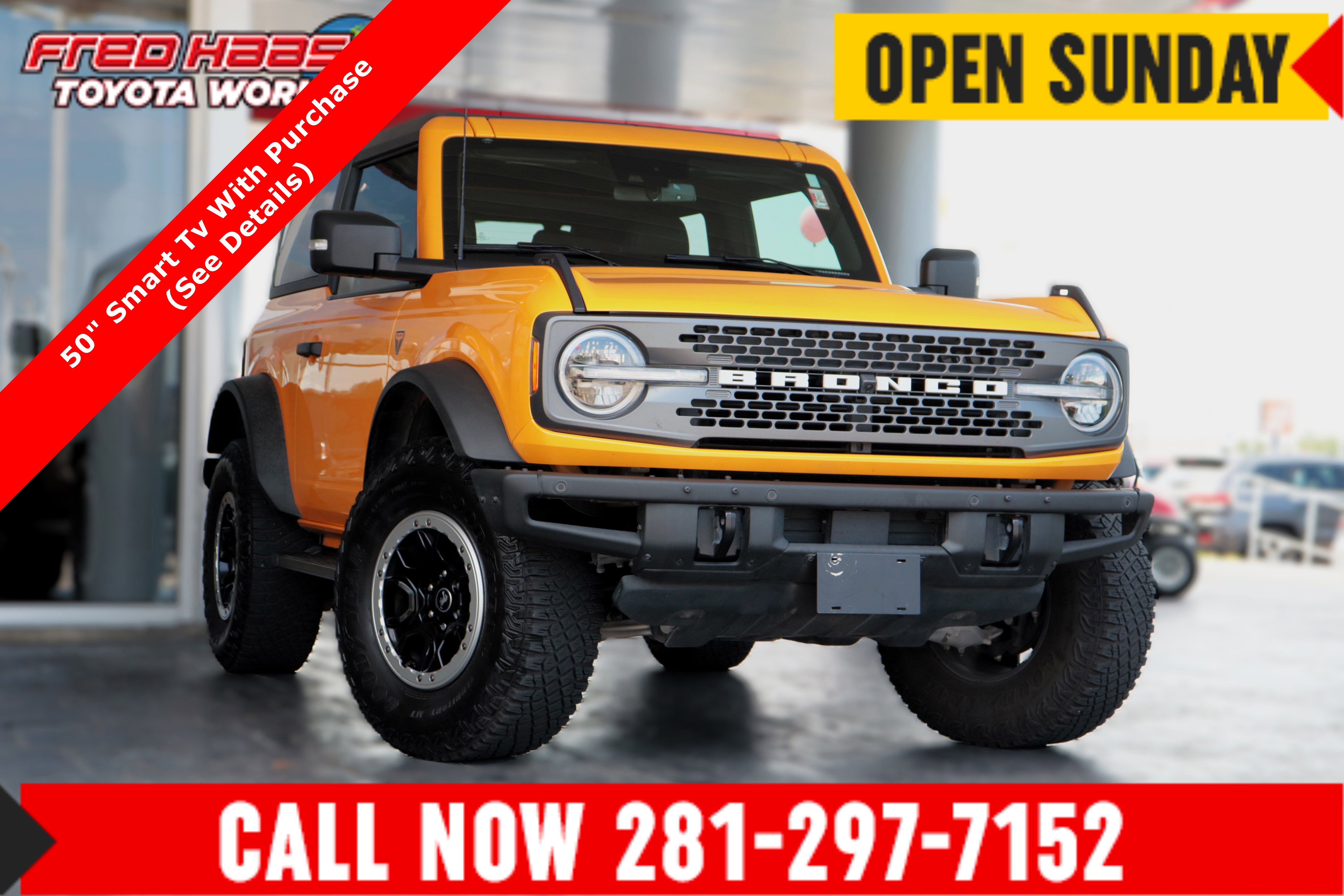 Pre-Owned 2022 Ford Bronco 4WD Badlands Convertible in Spring