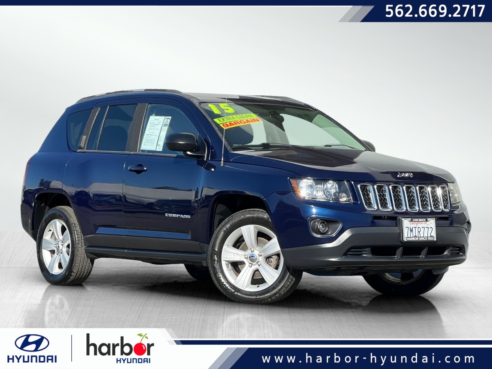 Used 2015 Jeep Compass Sport with VIN 1C4NJDBB8FD379209 for sale in Long Beach, CA