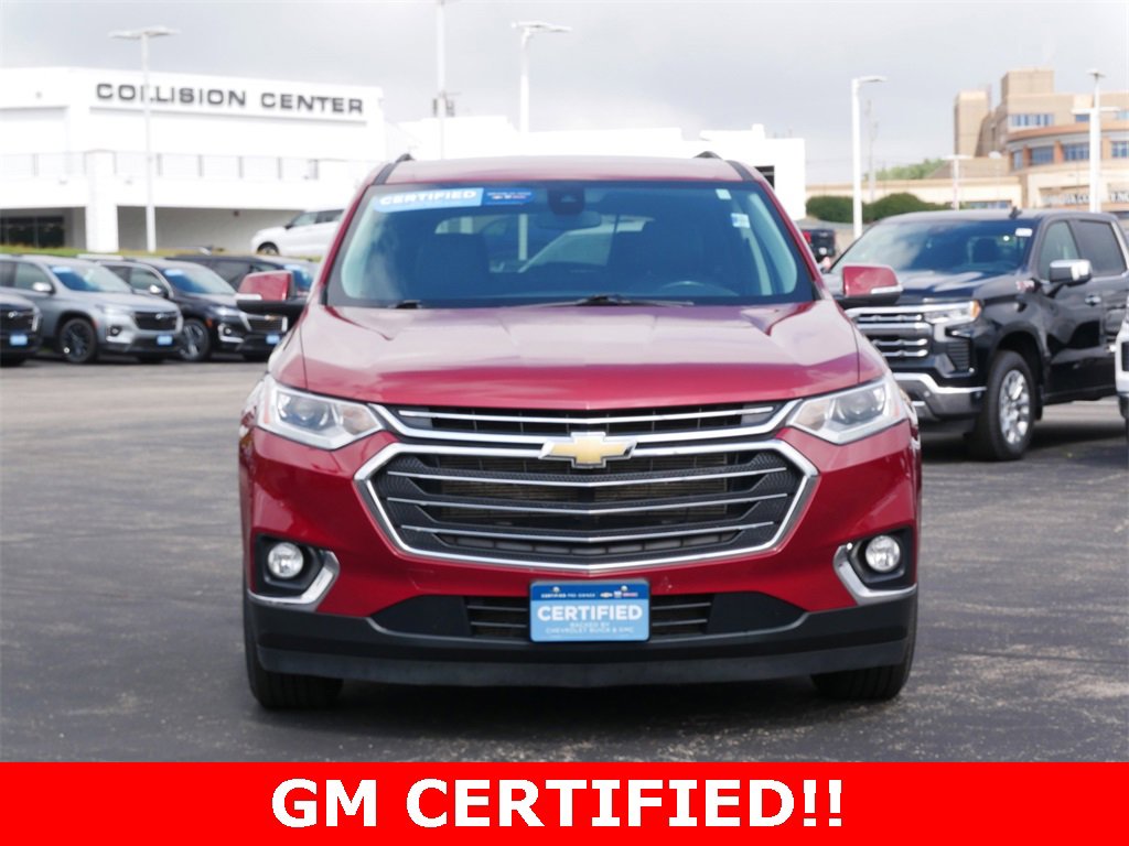 Certified 2021 Chevrolet Traverse 3LT with VIN 1GNEVHKW1MJ159818 for sale in Inver Grove Heights, Minnesota