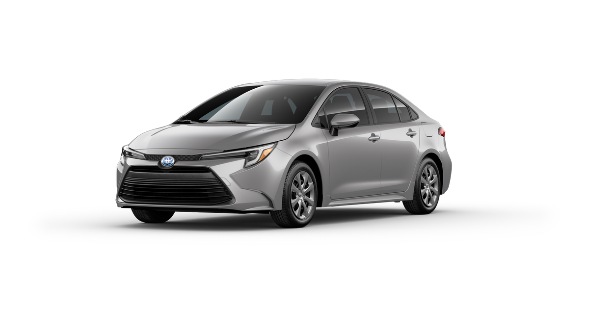 New 2025 Classic Silver Metallic Toyota Hybrid LE image 1