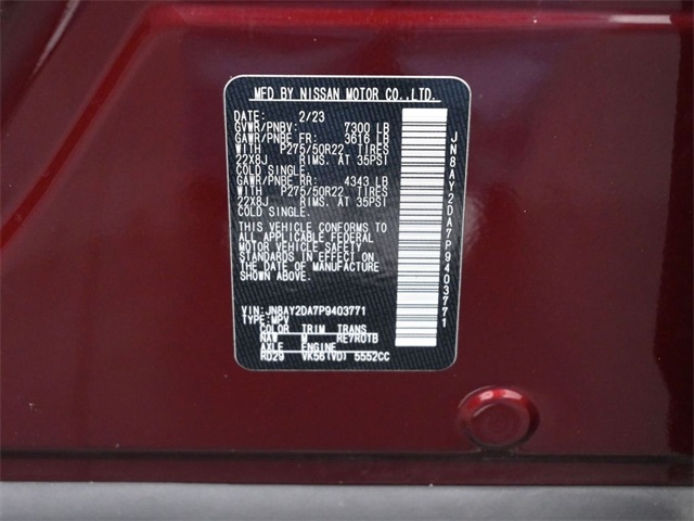 2023 Nissan Armada Platinum photo 17