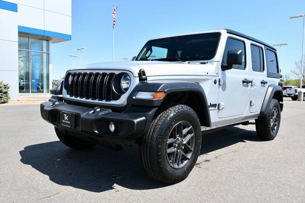 Used 2024 Jeep Wrangler 4-Door Sport S with VIN 1C4PJXDN0RW256577 for sale in North Branch, Minnesota