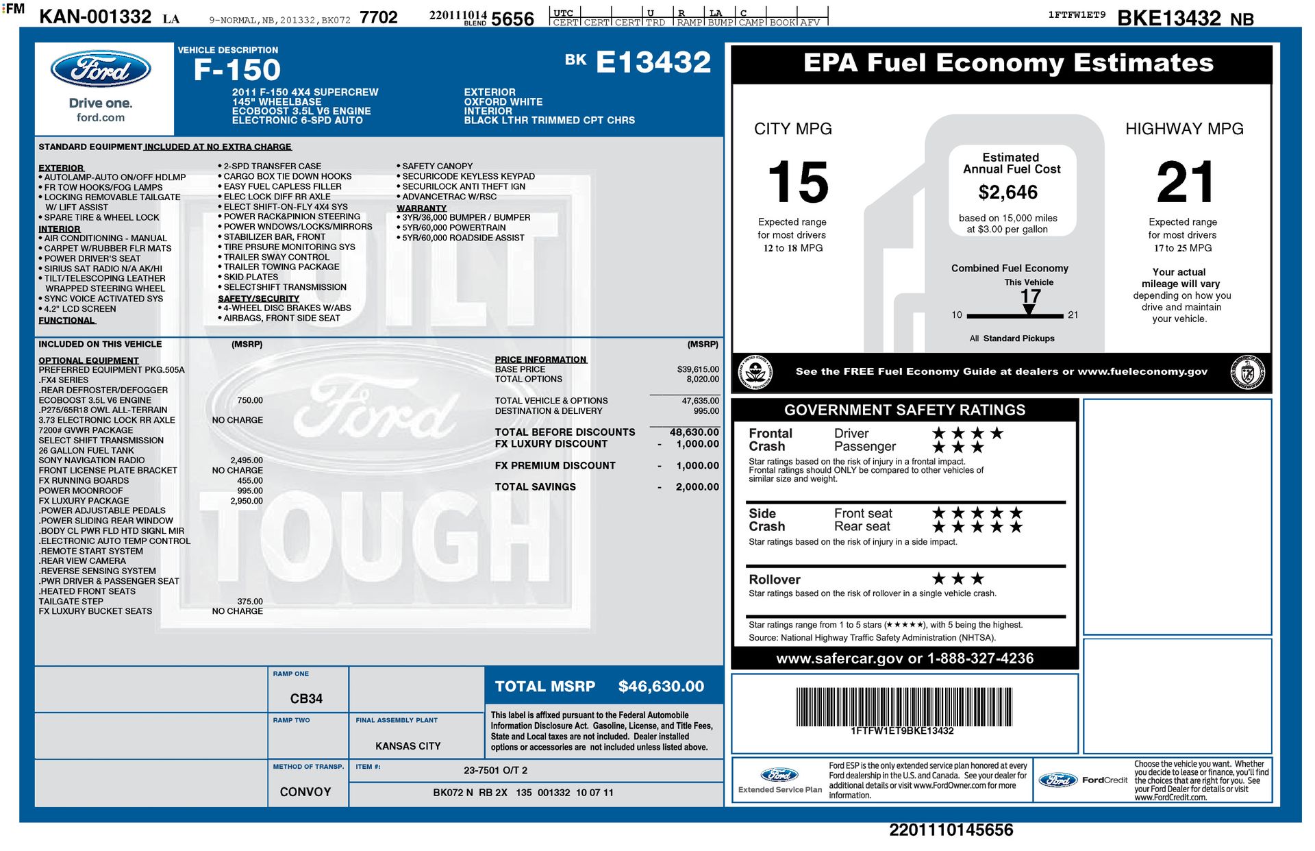 2011 Ford F-150 FX4