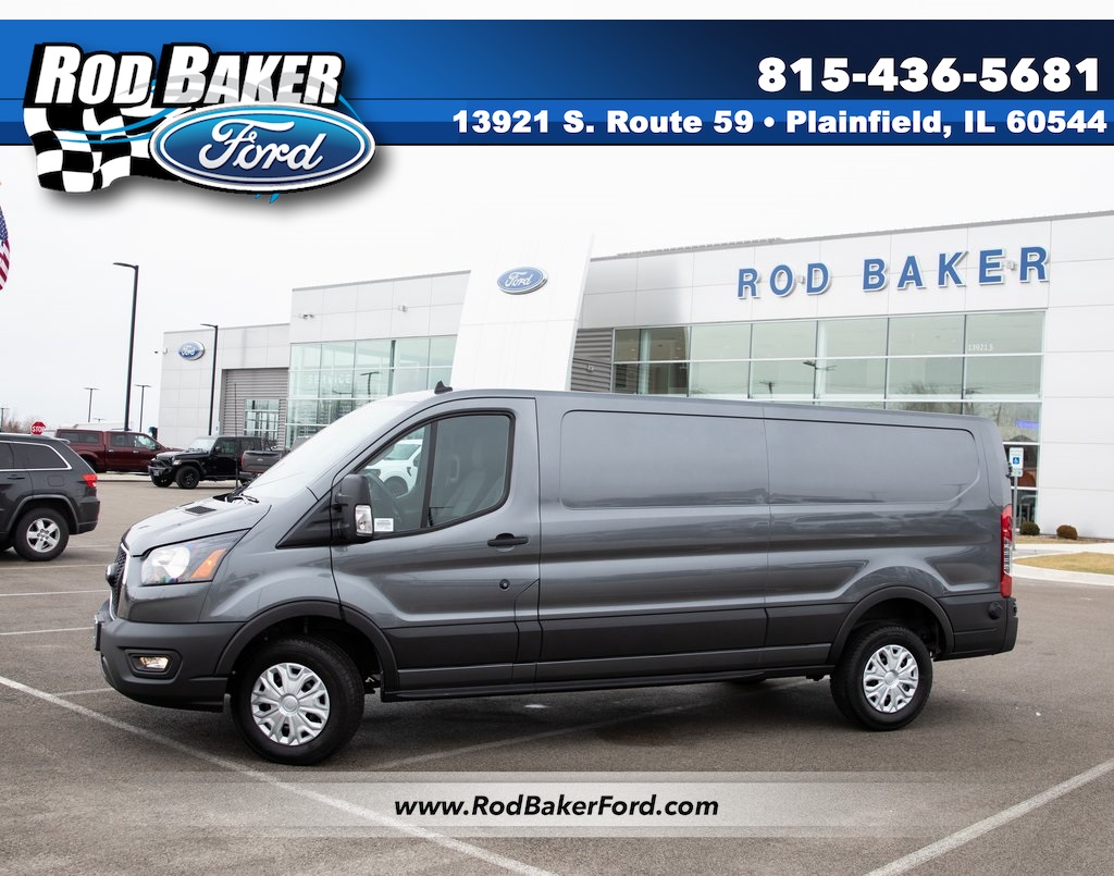 New 2024 Carbonized Gray Metallic Ford Cargo Van image 1
