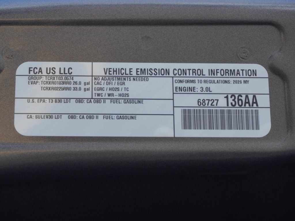 New 2026 Granite Crystal Metallic Clear-Coat Exterior Paint RAM Big Horn Sport Appearance Edition image 30