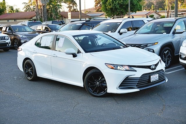 Used 2023 White Toyota LE image 2